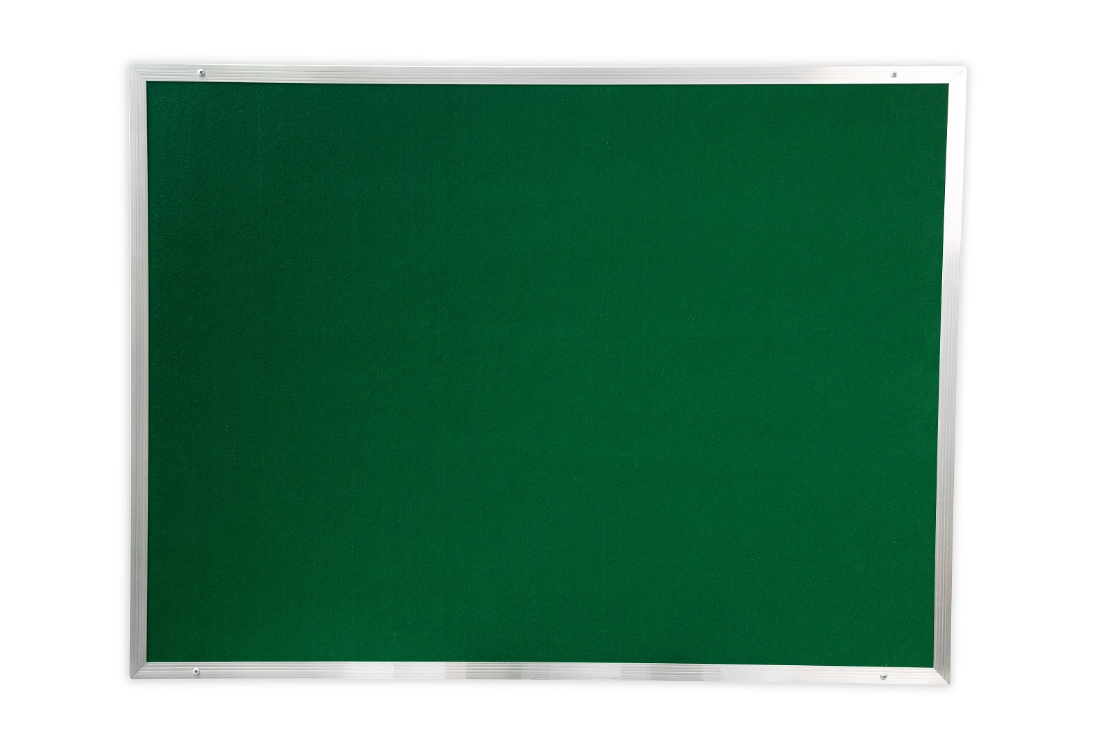 Quadro de Aviso em Feltro Verde com Moldura de Alumínio Esquadria
