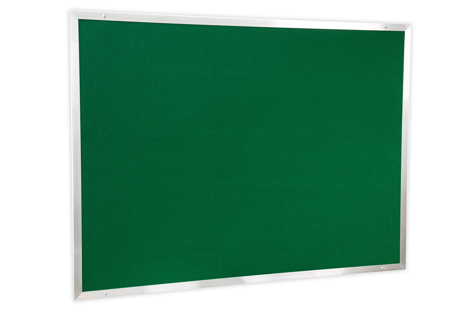 Quadro de Aviso em Feltro Verde com Moldura de Alumínio Esquadria